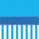Ver imagem 2 de Papel de Parede Adesivo Poá Azul Listras - 004