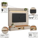 Ver imagem 2 de Painel Home para TV Sala de Estar Ferrara Canela Off White Fosco 166cm