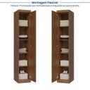 Ver imagem 4 de Guarda-Roupa Planejado 3 Peças 7 Portas Arani CabeCasa MadeiraOriginals Marrom/Cinamomo