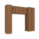 Ver imagem 2 de Guarda-Roupa Planejado 3 Peças 7 Portas Arani CabeCasa MadeiraOriginals Marrom/Cinamomo