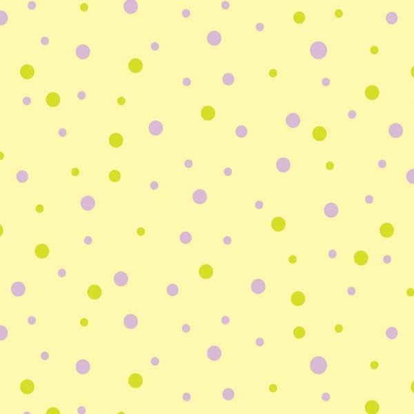 Papel de Parede Adesivo Poá Amarelo e Lilás - 009 - 2