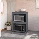 Ver imagem 4 de Balcao com Tampo para Forno e Cooktop 75 cm Adriana Cinza Reajl