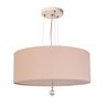 Lustre Pendente Com Cristal Cúpula Rosa 40x15 2E27 - 1