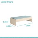 Ver imagem 2 de Cama Infantil Chiara Off White Carvalho - Phoenix Baby