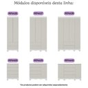 Ver imagem 6 de Berço Americano 3 em 1 com Colchão Incluso e Cômoda 1 Porta 4 Gavetas Dengo Multimóveis Mp4698
