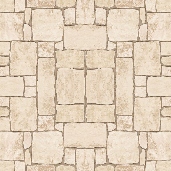 Papel de Parede Adesivo Pedra Bege - 054 - 2
