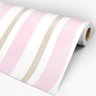Papel de Parede Adesivo Listrado Rosa - 113 - 3
