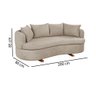 Sofa 4 Lugares Boucle M-204 2m Living Estofados Martins - 3