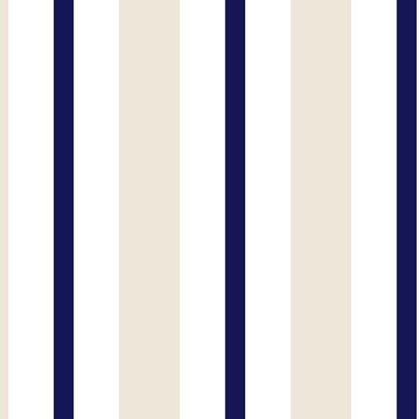 Papel de Parede Adesivo Listrado Azul e Bege - 083 - 2