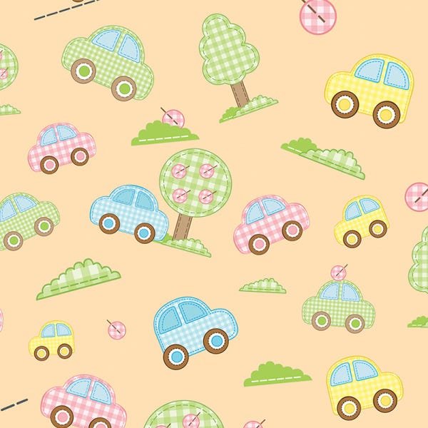 Papel de Parede Adesivo Infantil Carrinho - 007 - 2