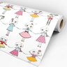 Papel de Parede Adesivo Infantil Bonecas - 058 - 3