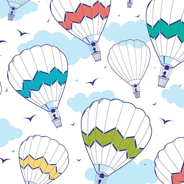 Papel de Parede Adesivo Infantil Balões - 138 - 2