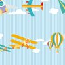 Papel de Parede Adesivo Infantil Aviões e Foguetes - 042 - 2