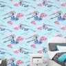 Papel de Parede Adesivo Infantil Aviões - 127 - 1