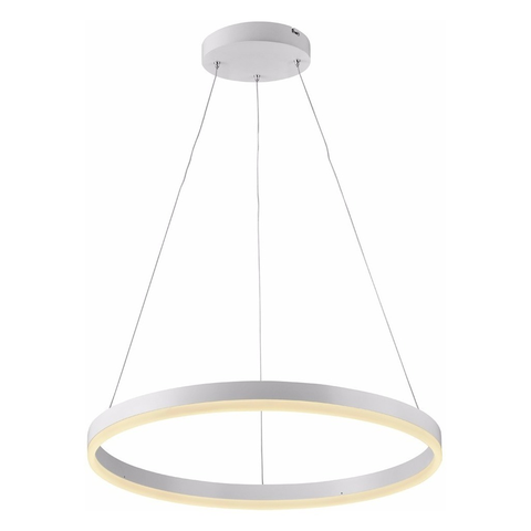 Pendente Lustre Luminária Jupiter Led Diâmetro 80cm 50w Branco