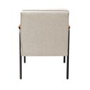 Ver imagem 3 de Kit 2 Poltronas Decorativas Jade Braços Fixo para Sala de Estar, Recepção - Linho Bege