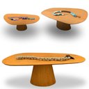 Ver imagem 2 de Mesa Oval Organica em Freijo 140x90