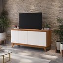 Ver imagem 1 de Aparador Kappesberg 4 Portas Canela/branco 156cm