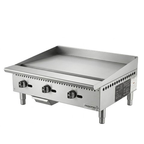 Chapa para Lanches 910mm a Gas 3 Queimadores Profissional 18mm CPGP36M18 Frigopro