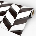 Ver imagem 3 de Papel de Parede Adesivo Geométrico Preto e Branco - 164