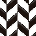 Ver imagem 2 de Papel de Parede Adesivo Geométrico Preto e Branco - 164