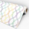 Papel de Parede Adesivo Geométrico Ondas Coloridas - 043 - 3