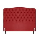 Ver imagem 2 de Cabeceira de Cama Box Casal 138 Cm Dunas Casavezi Suede Veludo Vermelho