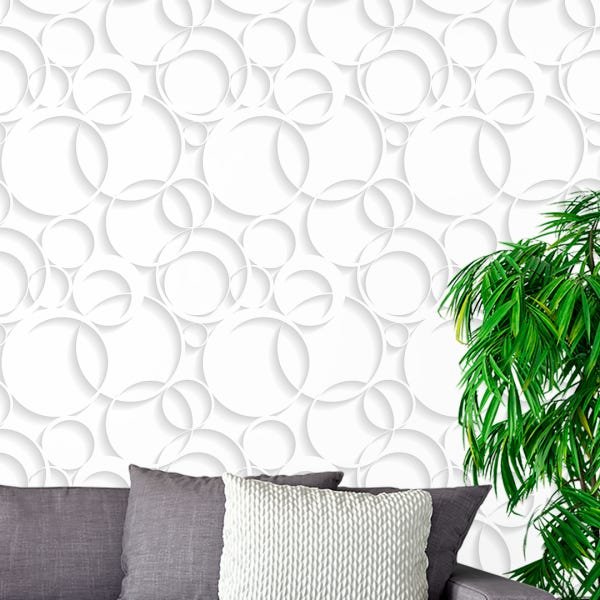 Papel de Parede Adesivo Geométrico Efeito 3D - 081 - 1