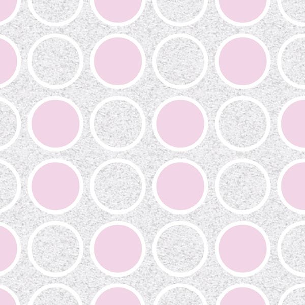 Papel de Parede Adesivo Geométrico Círculos Rosa - 051 - 2