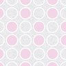 Papel de Parede Adesivo Geométrico Círculos Rosa - 051 - 2