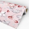 Papel de Parede Adesivo Floral Rosa - 176 - 3