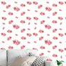 Papel de Parede Adesivo Floral Rosa - 053 - 1