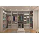 Ver imagem 1 de Guarda Roupa Canto 9 Gavetas, 5 Cabideiros Legno Crema