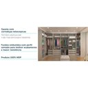 Ver imagem 2 de Guarda Roupa Canto 9 Gavetas, 5 Cabideiros Legno Crema