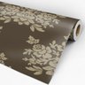 Papel de Parede Adesivo Floral Marrom - 127 - 3