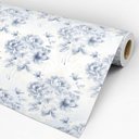 Ver imagem 3 de Papel de Parede Adesivo Floral Cinza - 172