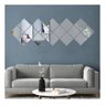Adesivo Espelhado 3d de Parede Azulejos 15x15 cm kit 18 Unidades - 1