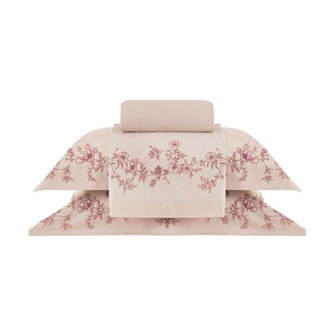 Jogo Cama King Buddemeyer 200 Fios Gran Percalle Olga