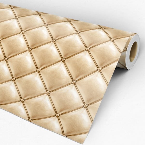 Papel de Parede Adesivo Couro Dourado - 004 - 3