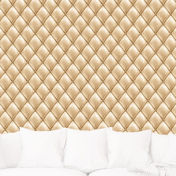 Papel de Parede Adesivo Couro Dourado - 004 - 1
