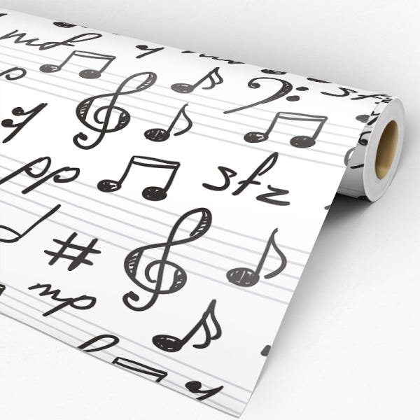 Papel de Parede Adesivo Casual Música - 140 - 3