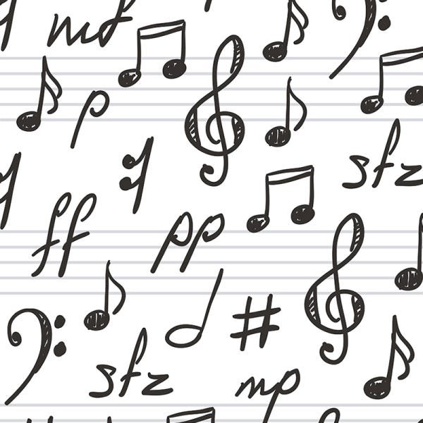 Papel de Parede Adesivo Casual Música - 140 - 2