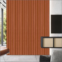 Painel Ripado Eva Autocolante Bronze 10cm - Rolo 5 Metros - 4