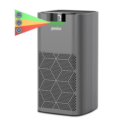 Purificador de Ar Ganiza H13 Hepa, 1570ft², Monitor Pm2.5, 23db Silencioso