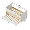 Ver imagem 3 de Bicama Infantil com Grade New Garden Casatema MadeiraOriginals Marrom/Branco