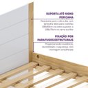 Ver imagem 7 de Bicama Infantil com Grade New Garden Casatema MadeiraOriginals Marrom/Branco