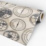 Papel de Parede Adesivo Casual Bússola - 092 - 3
