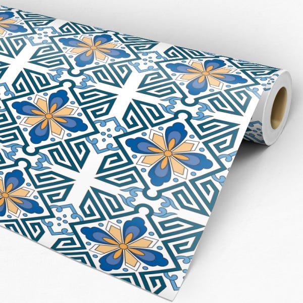 Papel de Parede Adesivo Azulejo Português - 028 - 3