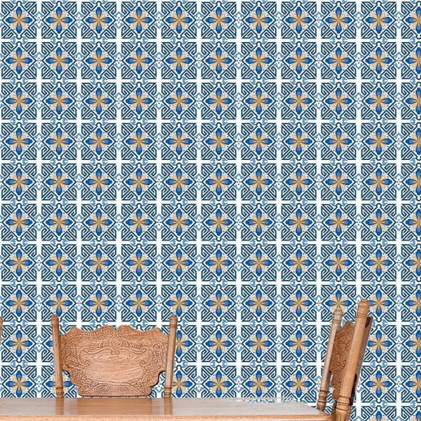 Papel de Parede Adesivo Azulejo Português - 028 - 1