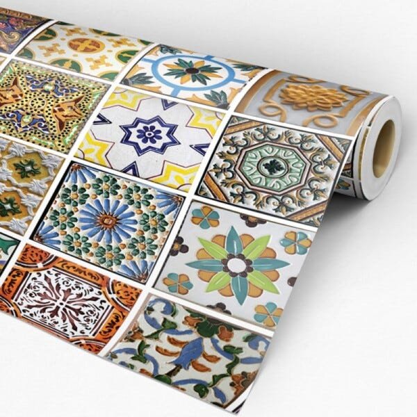 Papel de Parede Adesivo Azulejo Português - 002 - 3